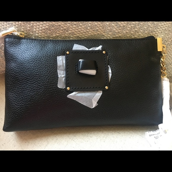 Michael Kors James Large Black Leather Zip Clutch | NWT - Picture 2 of 3
